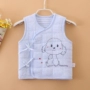 Áo sơ mi cotton ấm áp cho trẻ sơ sinh liệt nửa người Áo vest cotton màu mùa thu / mùa đông áo khoác cho bé