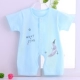 Quần jumpsuit cotton tay ngắn cho bé Quần áo mùa hè Quần áo ngủ 2 Cáp Nhĩ Tân 6 trẻ sơ sinh 3 tháng 0-1 tuổi hè bộ quần áo liền thân