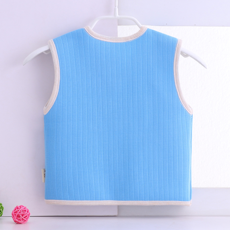 Bé quần áo trẻ em cộng với nhung trai nút cardigan vest trẻ sơ sinh quần áo trẻ em áo khoác phim hoạt hình trẻ em vest