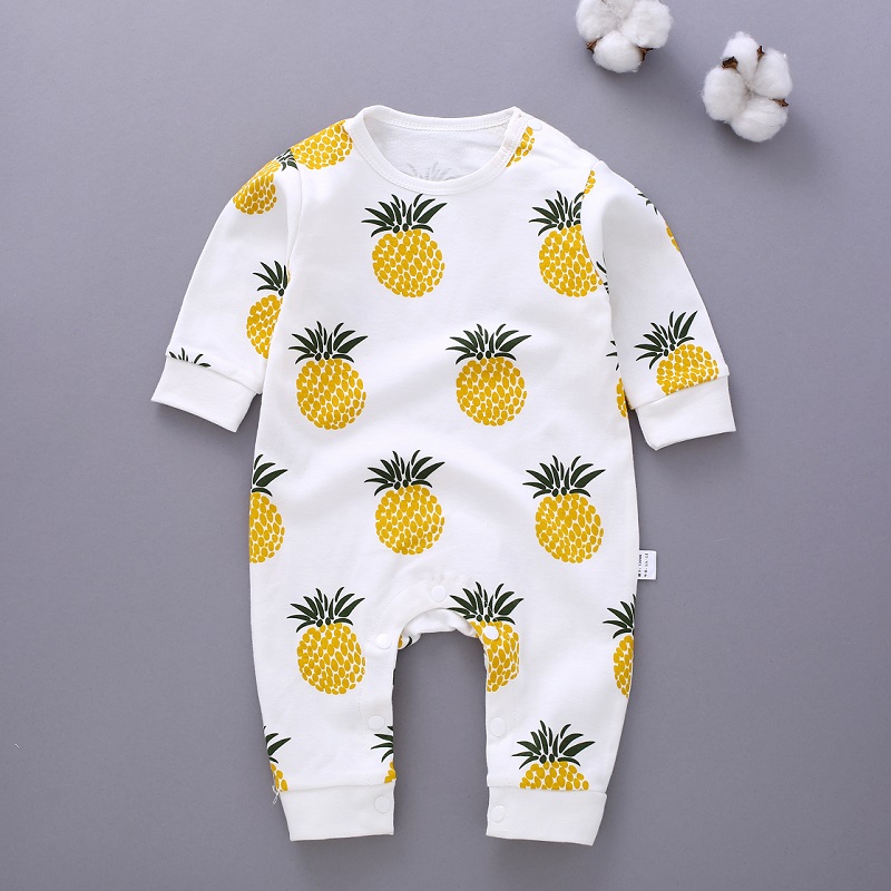 Quần áo trẻ em Xiêm mùa xuân và mùa thu dài tay cotton nam Quần áo trẻ em sơ sinh nữ 0-3-6 tháng 1 tuổi jumpsuit bé trai cá tính