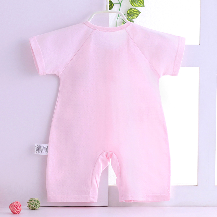Mùa hè mùa xuân bé ngắn tay 裆 衣 quần áo bé bông jumpsuit sơ sinh leo núi quần áo quần áo trẻ sơ sinh cao cấp
