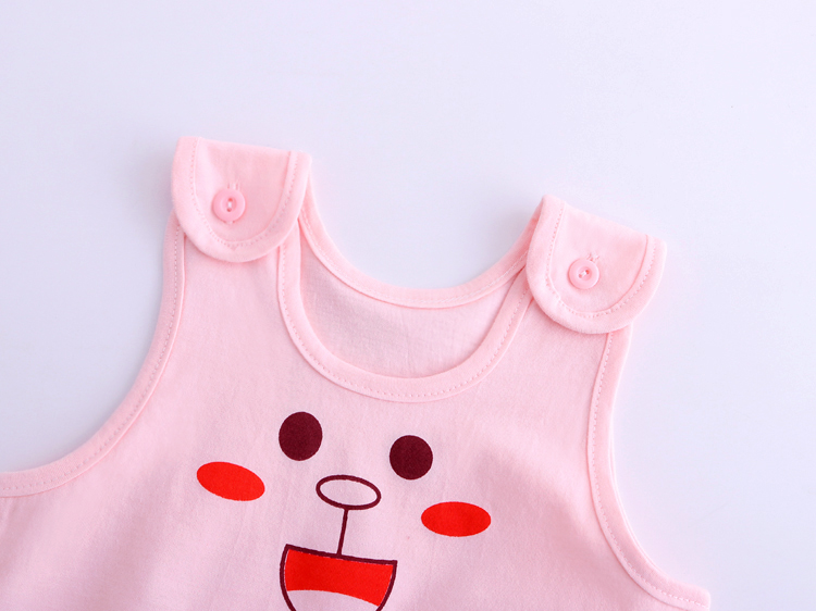 Quần áo mùa hè, quần áo mỏng, quần áo trẻ sơ sinh, onesies em bé, bông không tay, romper phim hoạt hình, bộ đồ ngủ, nam giới và phụ nữ, em bé