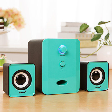 SADA D-201 Notebook Desktop Computer Active Audio Mini Small Speaker USB Subwoofer Impact
