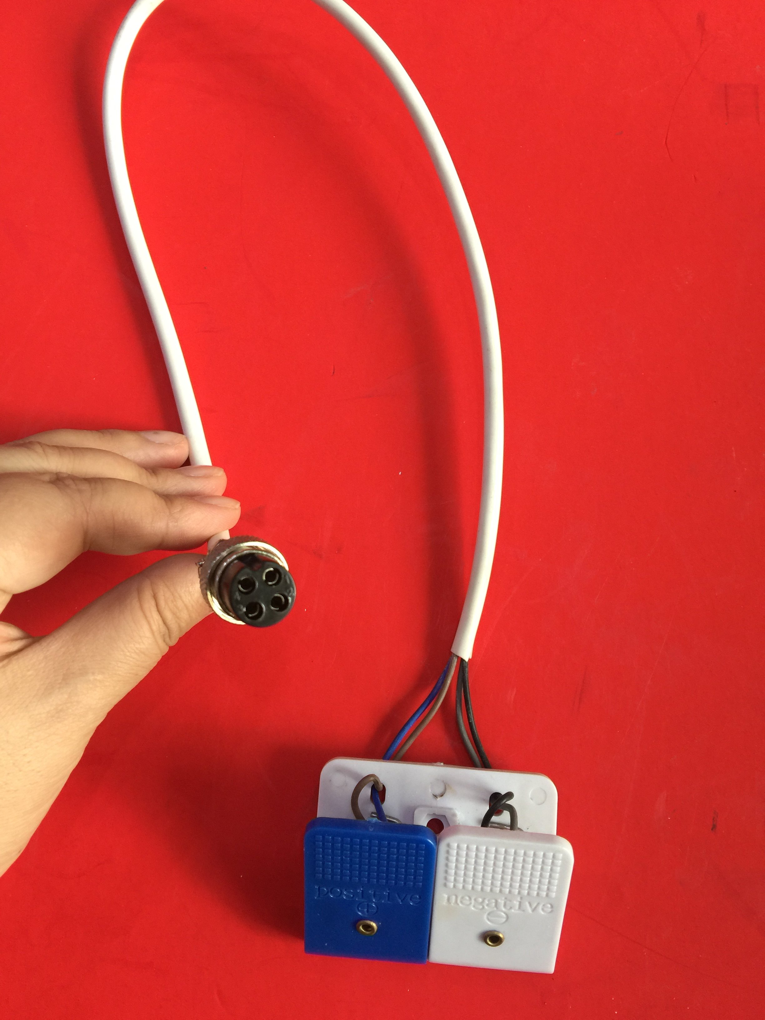 Lithium battery internal resistance meter test clip Blue and white clip