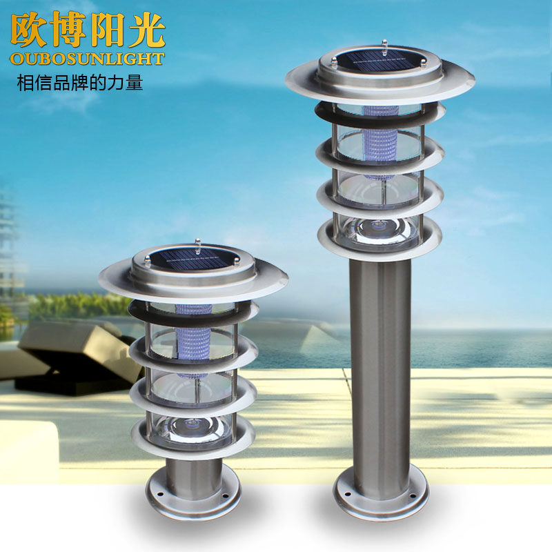 Buy Stainless Steel Solar Lawn Light LED Light Outdoor Waterproof Garden Light Modern Garden Park Landscape Light