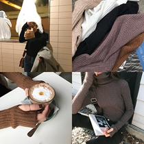 The smallest sea anti-cocks high-collar bottom-shirt woman with a thin autumn and winter new internal hitch-knitted sweater