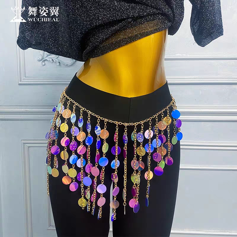 Belly dance waist chain is a must-have for beginners! shine your jazz ...