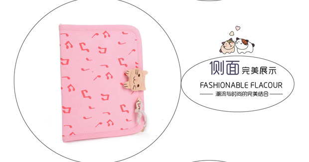 Mèo Kara mới giữ hộ chiếu dễ thương túi hộ chiếu đa chức năng gói chứng nhận thẻ gói nữ vải hộ chiếu này bảo vệ bao hộ chiếu nữ