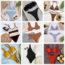 European and American T pants bikini collection-hot sexy three-point bikini beach resort wild chao cool swimsuit women