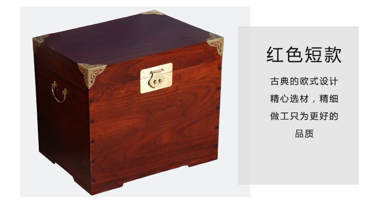 Hộp gỗ kích thước tùy chỉnh cấu trúc dovetail mịn đồng bọc lại hộp hồi môn hộp lưu trữ nhà máy bán hàng trực tiếp - Cái hộp thùng gỗ