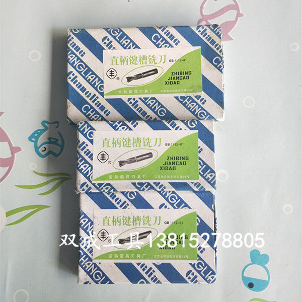 Changshu Feng brand 2 blade straight shank keyway milling cutter 2 2 5 3 4 6 8 10 12 14 16 18 20