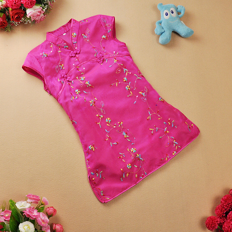 Tang Cheongsam cô gái trẻ ăn mặc công chúa ăn mặc bé sinh nhật đêm ăn mặc 2020 mới mùa hè ăn mặc bông