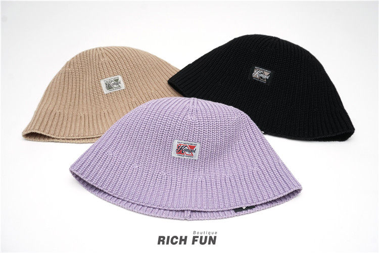 KANGOL WASHED KNIT BUCKET 24 новая весна и лето Ленивый ретро вязание шерстяную шапку ведро кепка 