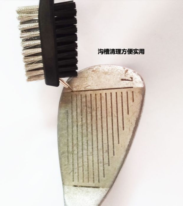 Đặc biệt cũ câu lạc bộ golf chim làm sạch đầu bàn chải hoàn thiện hai mặt bàn chải thanh rãnh làm sạch ba với các phụ kiện golf giá để gậy golf