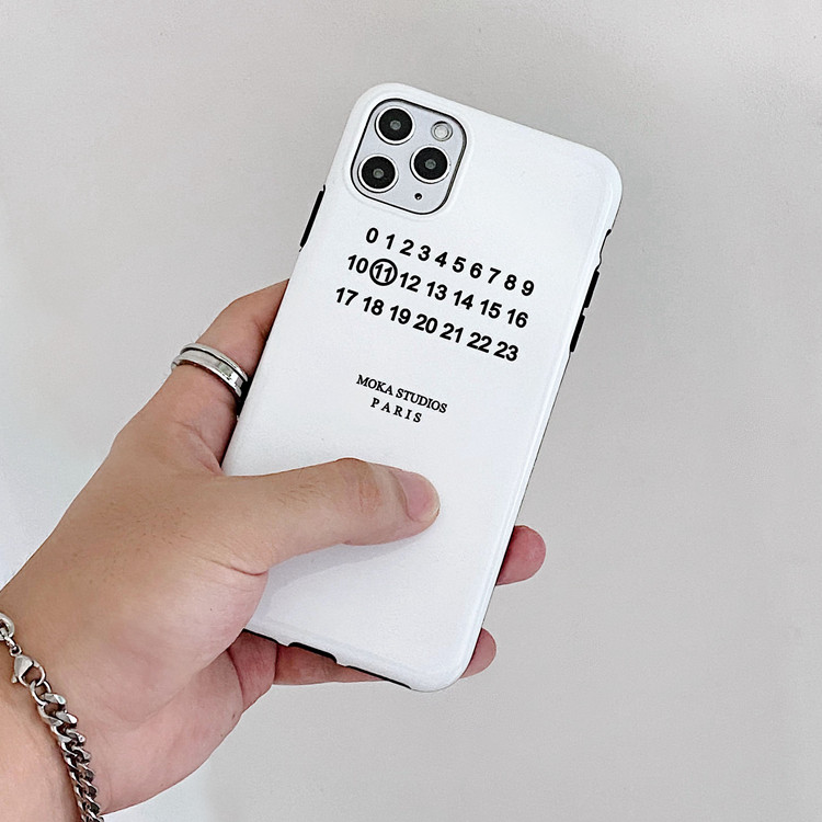 2022 new niche black and white digital iPhone12promax mobile phone protective case 11promax all-inclusive soft shell xs