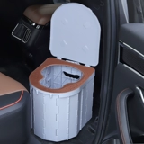 Портативный автомобиль на автомобильном туалетном туалете на открытом воздухе складывание туалета и чрезвычайная ситуация в чрезвычайных ситуациях и детьми в кемпинге