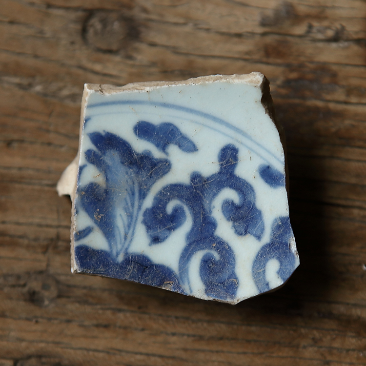 Qing Dynasty Blue Flower Bowl porcelain sheet Specimen Remnant Ming and Qing Qing Dynasty Porcelain Remnant specimen ancient porcelain sheet sample old porcelain sheet-Taobao