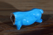 Specimens of peacock blue porcelain fragments from the late Qing Dynasty and the Republic of China ancient porcelain appraisal specimens old blue and white porcelain fragments from the Ming and Qing Dynasties