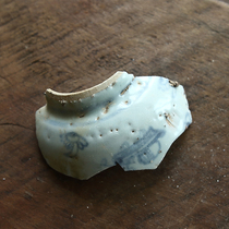 Blue and white porcelain specimens from the middle and late Ming Dynasty ancient porcelain identification blue and white porcelain specimens old porcelain fragments ancient porcelain fragments