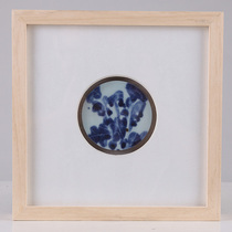 Ming and Qing porcelain pieces Ming Dynasty blue and white cabbage porcelain decorative painting family hanging painting art antiques