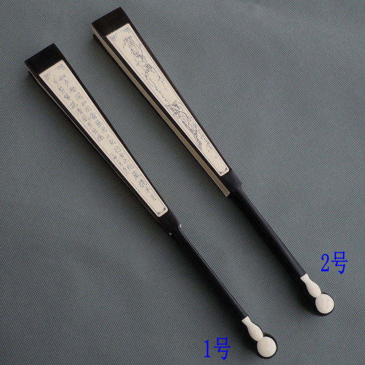 Sunoodle Wen Play Folding Fan 10-inch Full Core Uwood Inlaid Bone Carving Gourd Bottom Suksu Boutique Solid