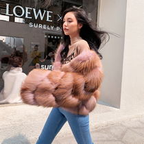 Flame Queen 2021 new imported fox fur fur coat female fur one young short fur coat