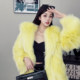 Flame Queen Warmth 2023 Winter Fox Fur Coat Full Fur Jacket Women's Hood Young Medium Long Fashion