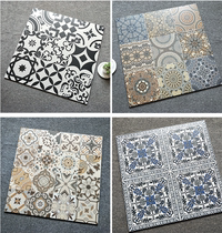 Nordic flower tiles 600x600 tiles Moroccan porch aisle floor tiles non-slip American retro restaurant floor tiles