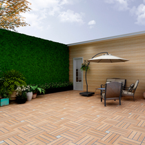 Imitation wood tile American outdoor yard floor tiles non-slip wear-resistant open-air roof garden terrace floor tiles antifreeze