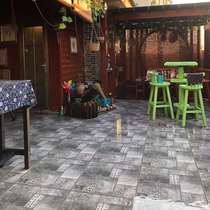 Outdoor Chinese style gray antique tiles Chinese courtyard floor tiles non-slip outdoor rural yard retro floor tiles