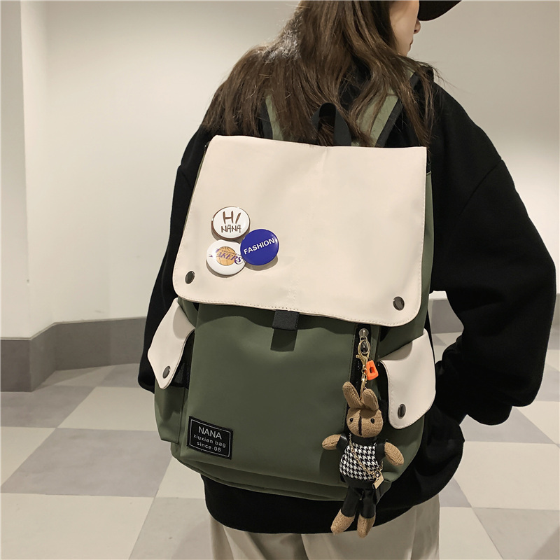 Korea ins Casual Large-Capacity Backpack for Women, Niche Design Backpack for College Students, Backpack for Male High School Students Korea ins Casual Large-Capacity Backpack for Women, Niche Design Backpack for College Students, Backpack for Male High School Students