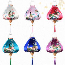 Small Lantern Hanging Outdoor Waterproof Alien Lantern Antique Chinese Red Lantern Vietnam Diamond Lantern Peacock
