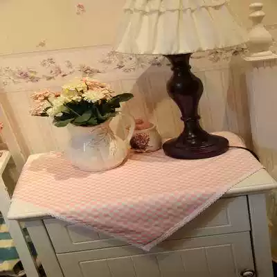 Square bedside table cover fabric tea table tablecloth garden lace table cloth cotton table cloth custom