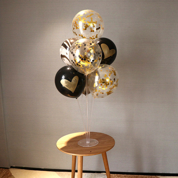 Multi-layer balloon table floating bracket table display stand Birthday decoration Wedding sequin balloon tree Wedding wedding room decoration