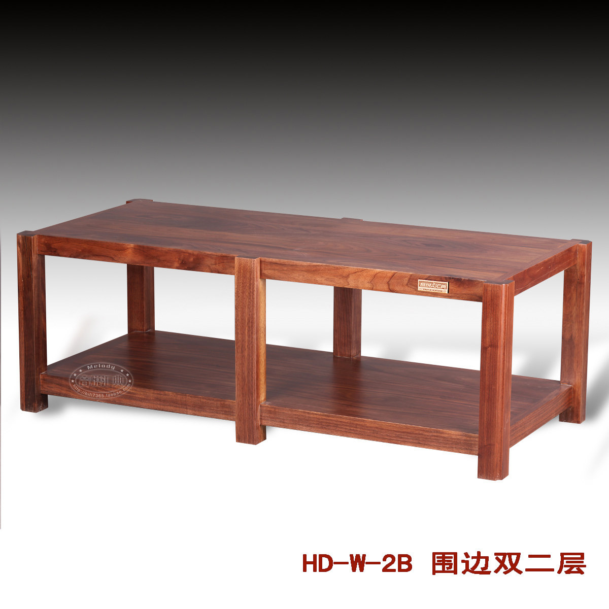 Huidian Rack W-2B Double Two-Layer Solid Wood Rack Audio Rack Cabinet Audio Rack Rack Rack Equipment Rack