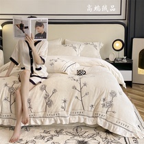 High-end suede winter bed tasting with muscular suede four pieces of breathable and soft skin-care thickened warm minimalist warm minimis