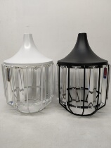 Crystal lampshade hardware accessories DIY chandelier lamp ceiling lamp black white gold screw mouth