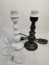 Table lamp holder white base lamp post lamp holder dimmable table lamp holder LED lamp holder switch lamp holder