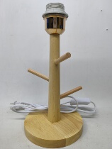 Solid wood table lamp holder DIY Wood making lamps E27 decoration