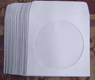 Thickened 100g white paper CD CD DVD CD paper bag 100 bag center transparent plastic film