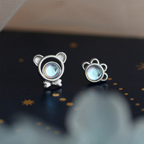 2022 new trendy earrings female cute fresh fantasy asymmetric bear earrings soft cute student sweet earrings