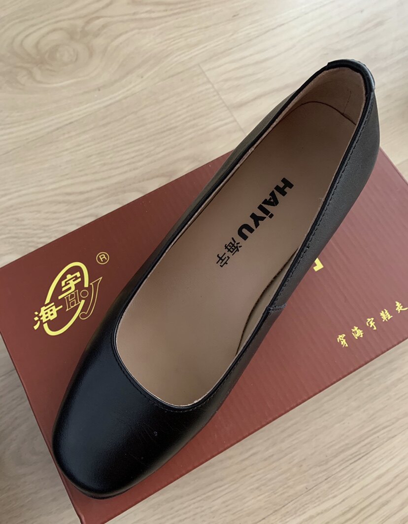 National Airlines shoes brand new real goods flight attendant uniformed shoe aviation bank working party head with Haiyu good people