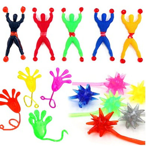 Climbing the wall spider-man children's toy sticky palm superman sticky decompression spider-man boring artifact