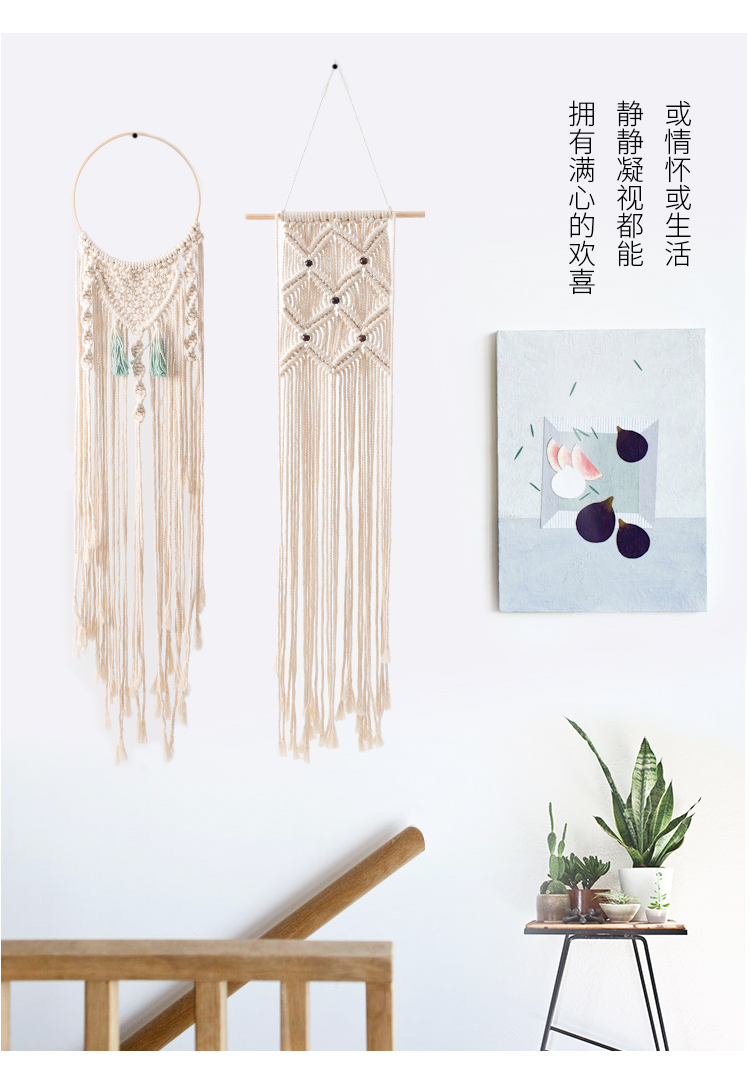 Xin sống tay dệt dây tường bông tấm thảm treo trang trí sơn trang trí sơn nhà in style tấm thảm nhỏ gọn - Tapestry thảm treo đầu giường