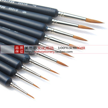 Full Mali Wolf Minch Wire Pen Water Powder Hooking Pen Oil Painting Propylene Hook Paintbrush Hand-drawn Thread Pen