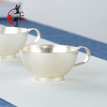 Silver Cup 999 sterling silver tea cup Master Cup Single Cup handmade Japanese small tea cup tea cup tea cup