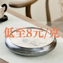 999 pure silver pot bearing tea tray teapot cushion tea seat teapot teapot teapot teapot teapot with pot toraise pot cushion tea road spare parts