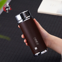 999 pure silver liner insulated cup home tea water separation water glass sub-male and female portable upscale vehicle tea cup