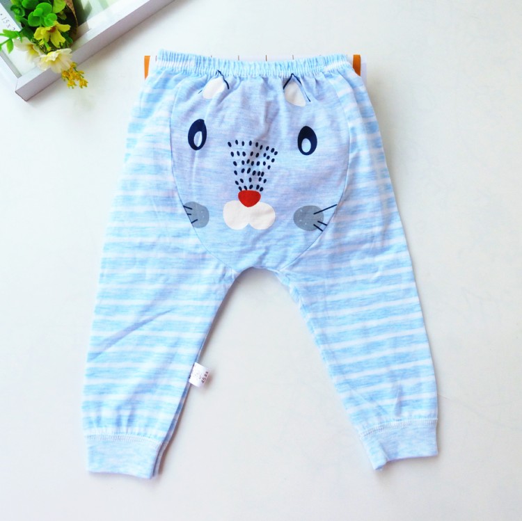 Bé lớn mông quần mùa hè nam giới và phụ nữ bé lớn pp harem quần cotton mỏng trẻ em chống muỗi điều hòa không khí ngủ quần dài