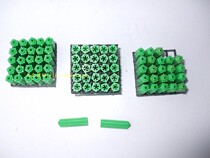 Pengcheng Hardware green plastic expansion tube kitchen and bathroom pendant rubber plug 6MM self-tapping screw sleeve 8MM rubber particles